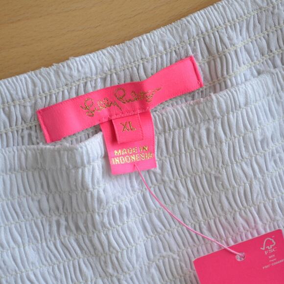 NWT Lilly Pulitzer White Mini Skirt Size XL - Picture 3 of 4